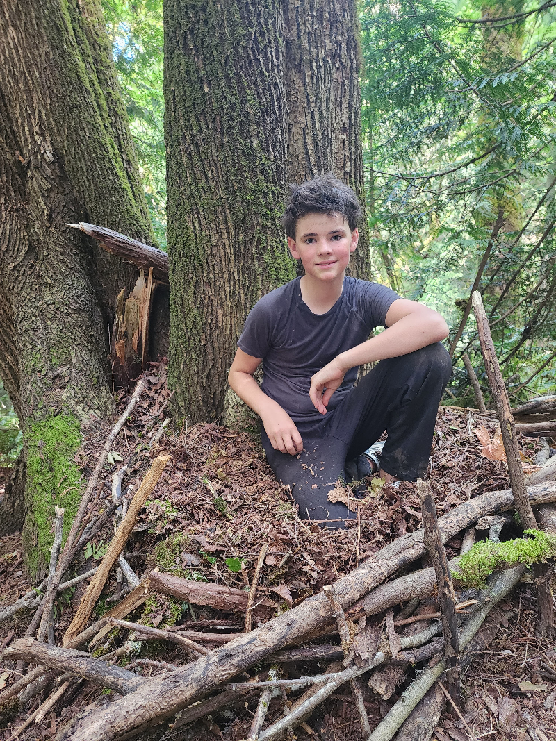 Kid on "Eagle's Nest" Bivouac Bag